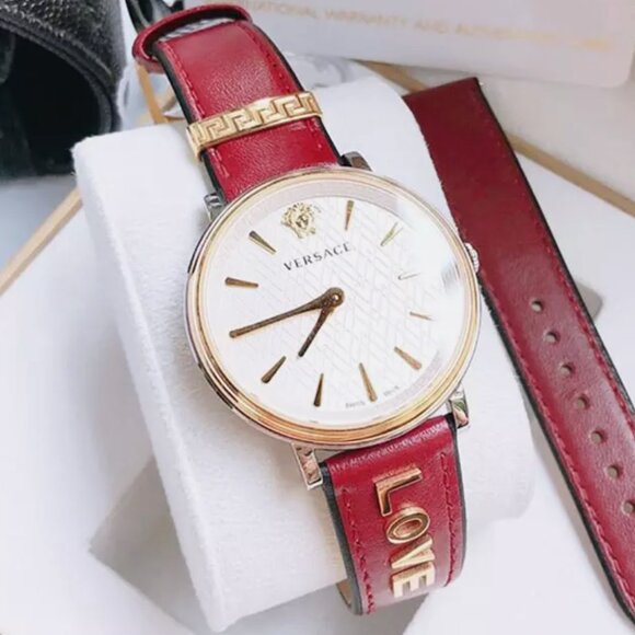 Versace Red Strap 38mm Dial Ladies Watch main image 6